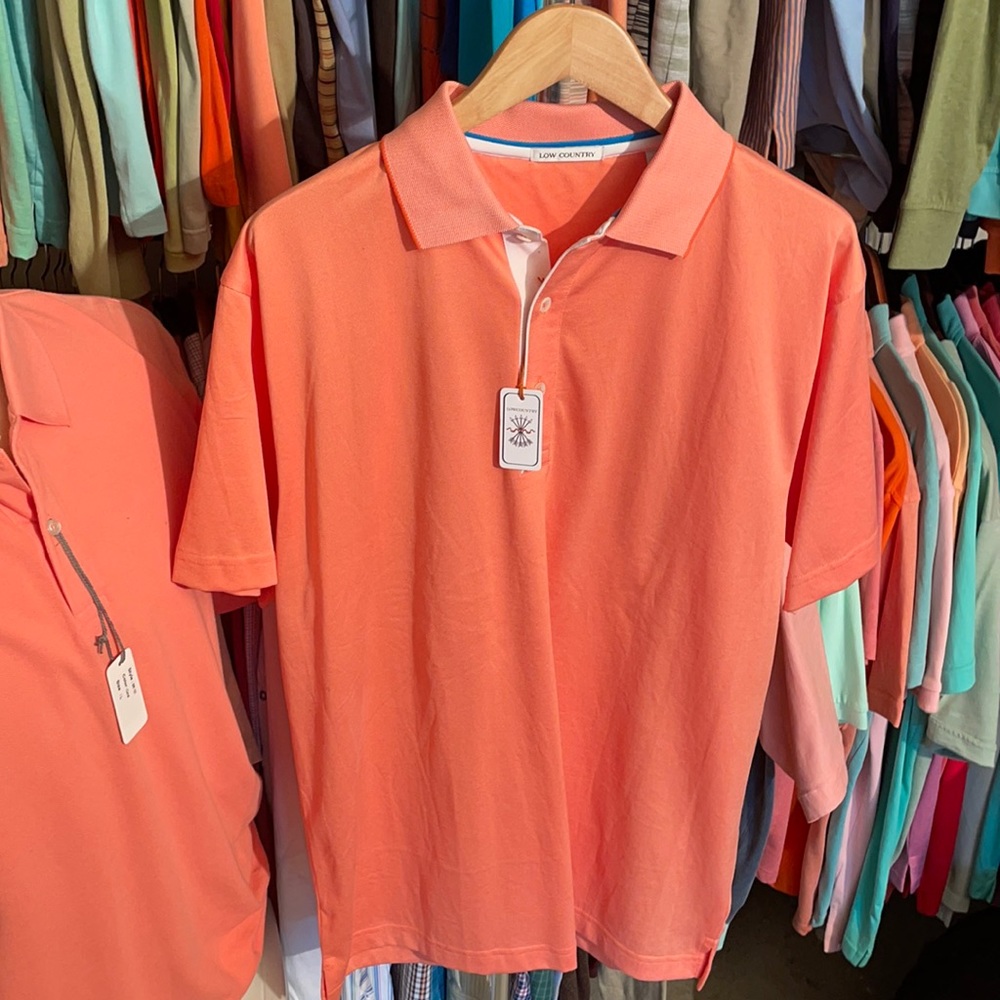 New - Men’s Orange Polo / Large / Premium Quality